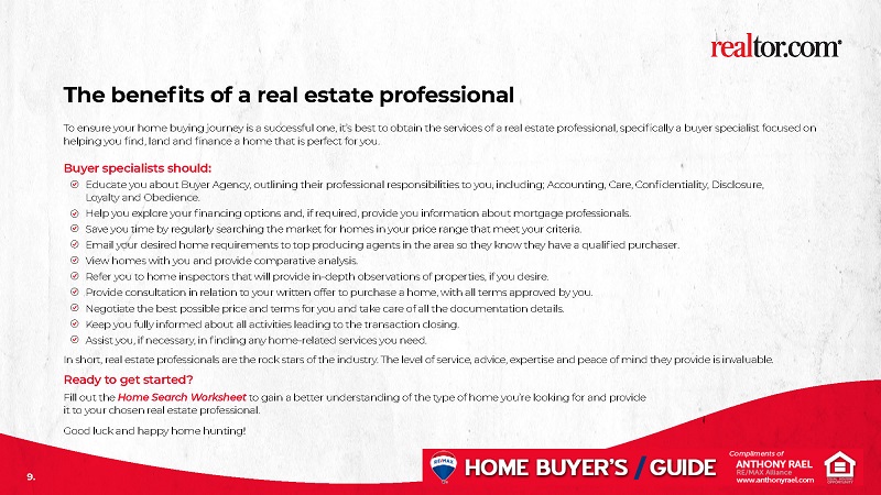 Home Buyer's Guide : Hiring a Expert Realtor Anthony Rael : realtor.com