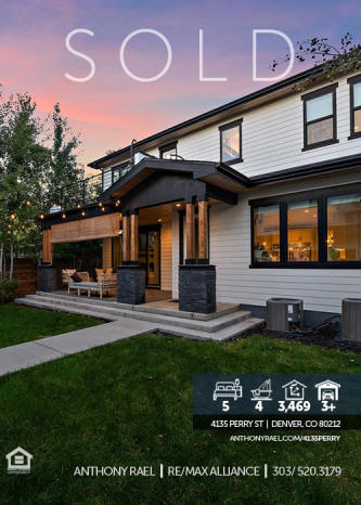 SOLD | 4135 Perry St | Denver CO 80212 | Custom Two-Story Home with income-producing ADU in Berkeley Neighborhood