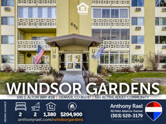  695 S. Alton Way #5B at Windsor Gardens 55+ Active Adult Community in Denver