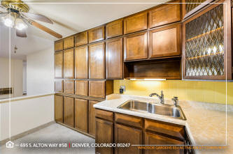 695 S. Alton Way #5B - Kitchen Cabinets - Windsor Gardens in Denver
