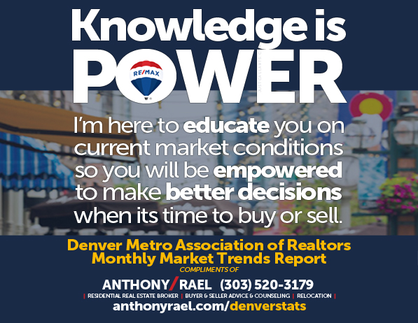 Knowledge is Power. Denver CO REMAX Agent Anthony Rael will help educate you on current real estate market conditions so you can make better decisions. Just Call Ants